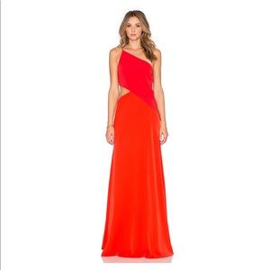 Jill Stuart two tone cut out gown